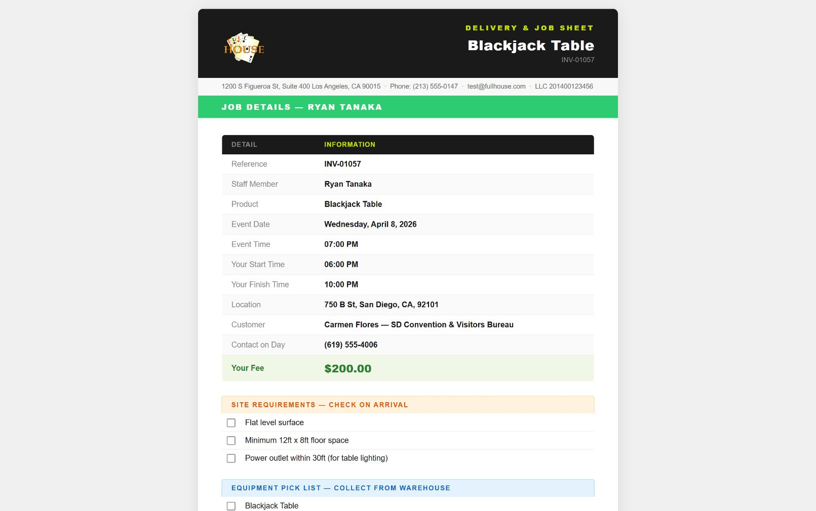 PitBoss HQ delivery and job sheet